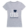 thumbnail image 1 of W Republic 550-655-HGY-05 University of Illinois Springfield Prairie Stars I Love Women Short Sleeve T-Shirt, Heather Grey - 2XL, 1 of 1