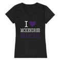 thumbnail image 1 of W Republic 550-721-BLK-01 McKendree University Bearcats I Love Women T-Shirt, Black - Small, 1 of 1