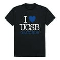 thumbnail image 1 of W Republic 551-112-BLK-03 University of California Santa Barbara I Love T-Shirt, Black - Large, 1 of 2