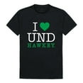 thumbnail image 1 of W Republic 551-141-BLK-01 University of North Dakota I Love T-Shirt, Black - Small, 1 of 2