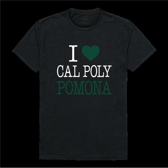 W Republic 551-201-BLK-05 California Polytechnic State University Pomona Broncos I Love T-Shirt, Black - 2XL