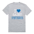 thumbnail image 1 of W Republic 551-473-HGY-02 Saint Peters University Peacocks I Love T-Shirt, Heather Grey - Medium, 1 of 1