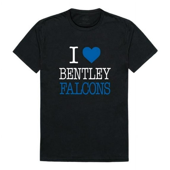 W Republic 551-483-BLK-05 Bentley University Falcons I Love T-Shirt, Black - 2XL