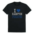 thumbnail image 1 of W Republic 551-489-BLK-02 Hampton University Pirates I Love T-Shirt, Black - Medium, 1 of 1