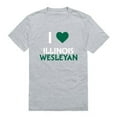 thumbnail image 1 of W Republic 551-525-HGY-02 Illinois Wesleyan University Titans I Love T-Shirt, Heather Grey - Medium, 1 of 1
