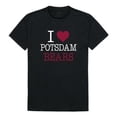 thumbnail image 1 of W Republic 551-593-BLK-03 State University of New York Potsdam Bears I Love T-Shirt, Black - Large, 1 of 1
