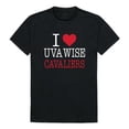 thumbnail image 1 of W Republic 551-601-BLK-03 University of Virginias College at Wise Cavaliers I Love T-Shirt, Black - Large, 1 of 1