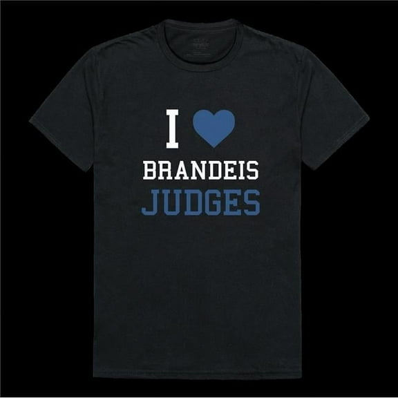W Republic 551-619-BLK-03 Brandeis University Judges I Love T-Shirt, Black - Large