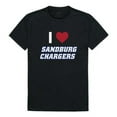 thumbnail image 1 of W Republic 551-623-BLK-01 Carl Sandburg College Chargers I Love T-Shirt, Black - Small, 1 of 1