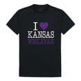 thumbnail image 1 of W Republic 551-658-BLK-04 Kansas Wesleyan University Coyotes I Love T-Shirt, Black - Extra Large, 1 of 1