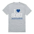 thumbnail image 1 of W Republic 551-707-HGY-04 South Dakota State University Jackrabbits I Love T-Shirt, Heather Grey - Extra Large, 1 of 1