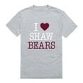 thumbnail image 1 of W Republic 551-726-HGY-03 Shaw University Bears I Love T-Shirt, Heather Grey - Large, 1 of 1