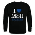 thumbnail image 1 of W Republic 552-134-BLK-03 Morehead State University I Love Crewneck T-Shirt, Black - Large, 1 of 1