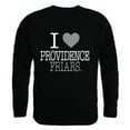 thumbnail image 1 of W Republic 552-230-BLK-01 Providence University I Love Crewneck T-Shirt, Black - Small, 1 of 1