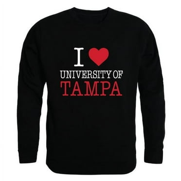 W Republic 552-448-BLK-03 Men University of Tampa I Love Crewneck Sweatshirt, Black - Large