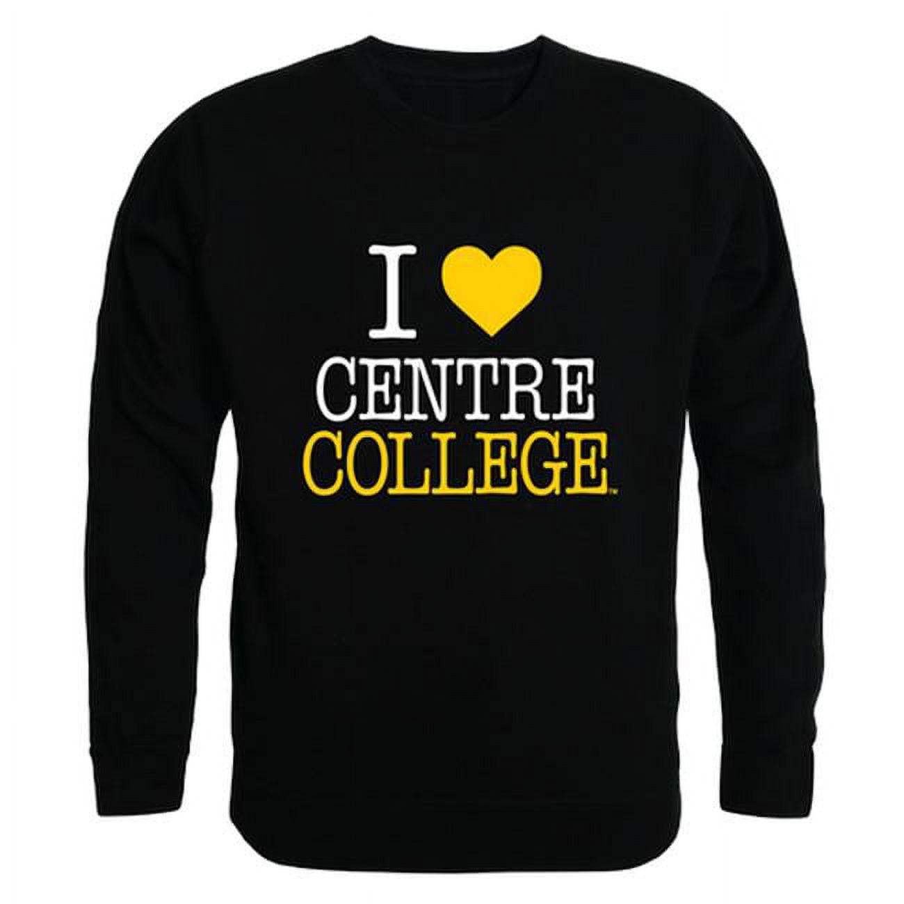 W Republic 552 450 BLK 03 Men Centre College I Love Crewneck Sweatshirt Black Large