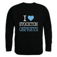 thumbnail image 1 of W Republic 552-711-BLK-02 University of North Florida Ospreys I Love Crewneck Sweatshirt, Black - Medium, 1 of 2