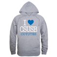 thumbnail image 1 of W Republic 553-207-HGY-02 Men Cal State San Bernardino Coyotes I Love Hoodie, Heather Grey - Medium, 1 of 1