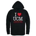thumbnail image 1 of W Republic 553-209-BLK-02 Men Central Missouri Mules I Love Hoodie, Black - Medium, 1 of 1