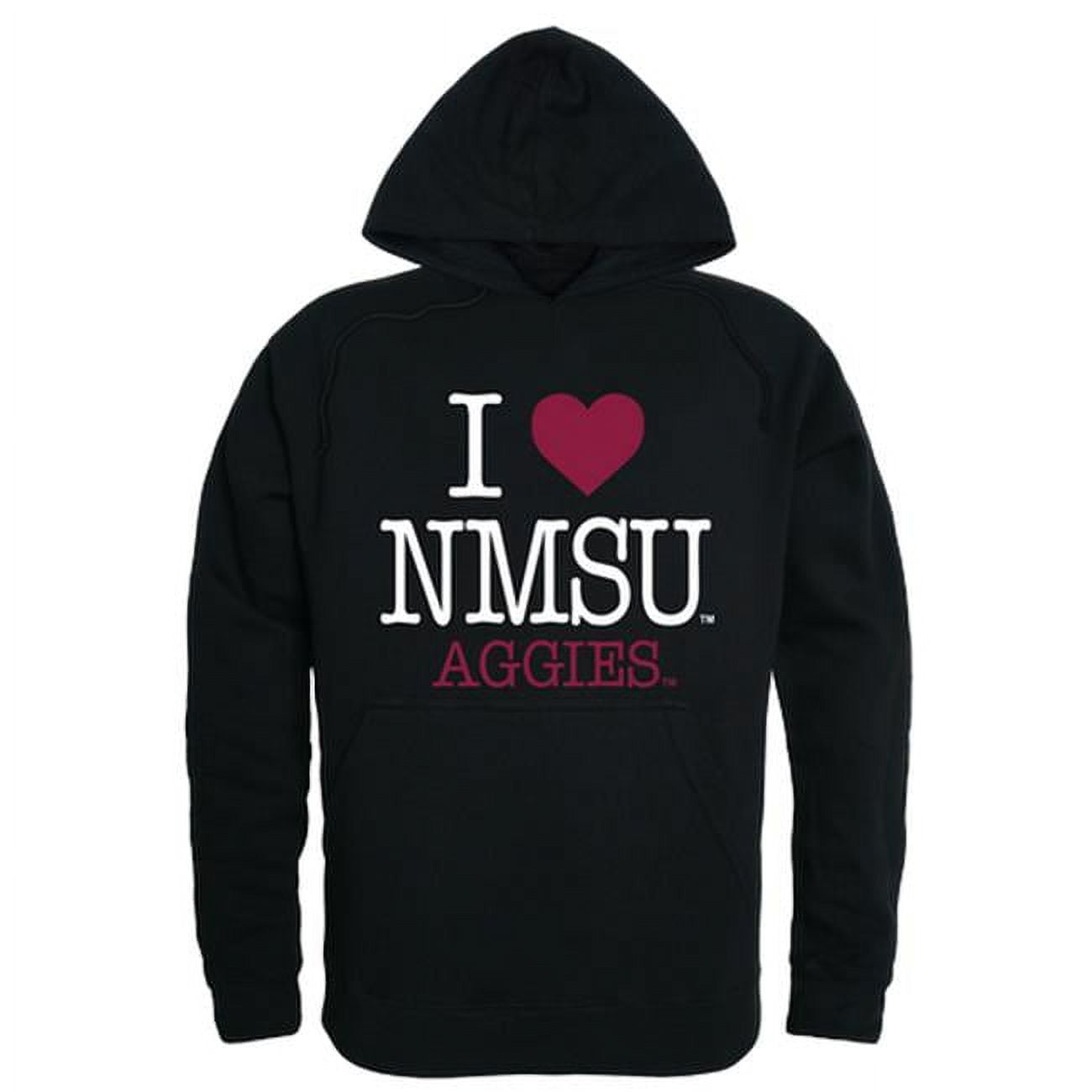 Men New Mexico State Aggies I Love Hoodie Heather Grey Large Walmart
