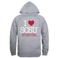 thumbnail image 1 of W Republic 553-237-HGY-04 Saint Cloud State University Mens I Love Hoodie, Heather Gray - Extra Large, 1 of 1