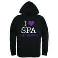 thumbnail image 1 of W Republic 553-238-BLK-02 Stephen F. Austin State University Mens I Love Hoodie, Black - Medium, 1 of 1
