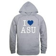 thumbnail image 1 of W Republic 553-260-HGY-04 Albany State University Mens I Love Hoodie, Heather Gray - Extra Large, 1 of 1