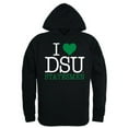 thumbnail image 1 of W Republic 553-289-BLK-04 Delta State University Mens I Love Hoodie, Black - Extra Large, 1 of 1