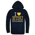 thumbnail image 1 of W Republic 553-294-NVY-02 East Tennessee State University I Love Hoodie, Navy - Medium, 1 of 1