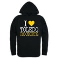 thumbnail image 1 of W Republic 553-396-BLK-03 University of Toledo I Love Hoodie, Black - Large, 1 of 1