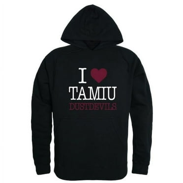 W Republic 553-491-BLK-04 Texas A&M International University DustDevils I Love Hoodie, Black - Extra Large