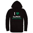 thumbnail image 1 of W Republic 553-525-BLK-02 Illinois Wesleyan University Titans I Love Hoodie, Black - Medium, 1 of 1