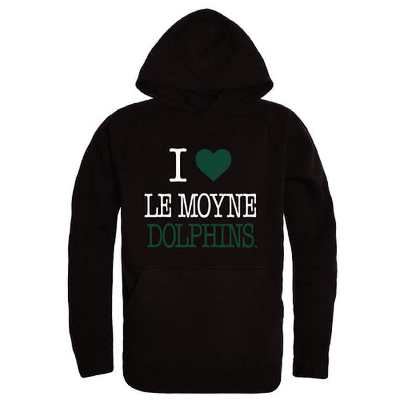 W Republic 553-529-BLK-02 Le Moyne College Dolphins I Love Hoodie, Black -  Medium - Walmart.com