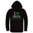 thumbnail image 1 of W Republic 553-545-BLK-01 Mississippi Valley State University Delta Devils & Devilettes I Love Hoodie, Black - Small, 1 of 1