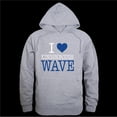 thumbnail image 1 of W Republic 553-660-HGY-04 Kingsborough Community College The Wave I Love Hoodie, Heather Grey - Extra Large, 1 of 1