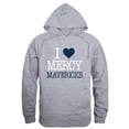 thumbnail image 1 of W Republic 553-710-HGY-01 Mercy College Mavericks I Love Hoodie, Heather Grey - Small, 1 of 1