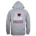 thumbnail image 1 of W Republic 553-726-HGY-01 Shaw University Bears I Love Hoodie, Heather Grey - Small, 1 of 1