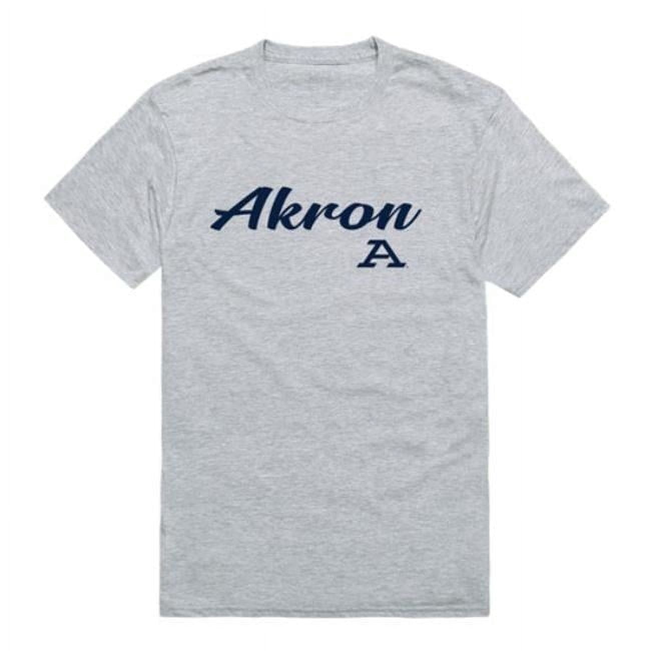 Akron Script W Republic 554-100-HG2-03 University of Akron Zips Script T-Shirt ...