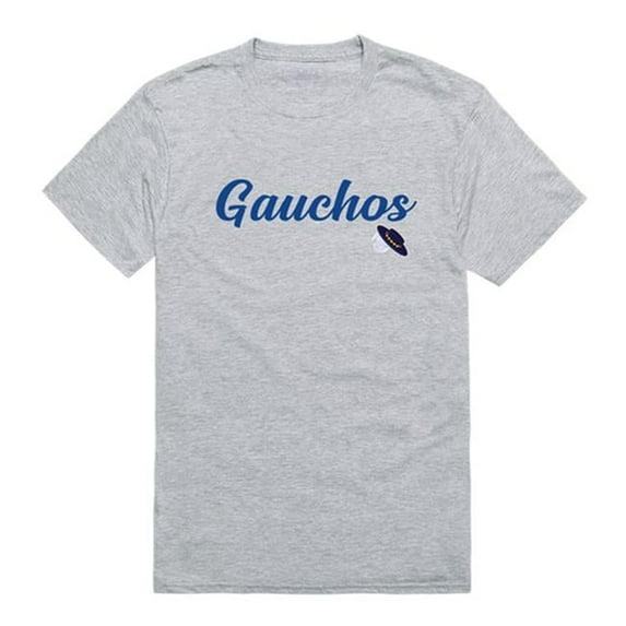 W Republic 554-112-HGY-04 University of California Santa Barbara Script T-Shirt, Heather Grey - Extra Large