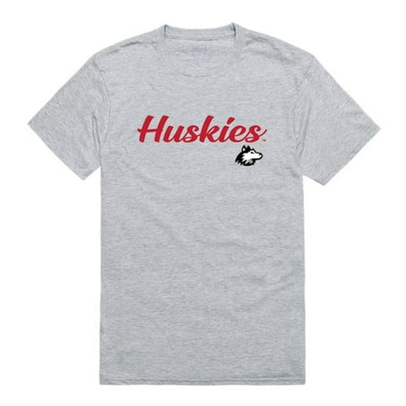 W Republic 554-142-HGY-04 Northern Illinois University Script T-Shirt, Heather Grey - Extra Large