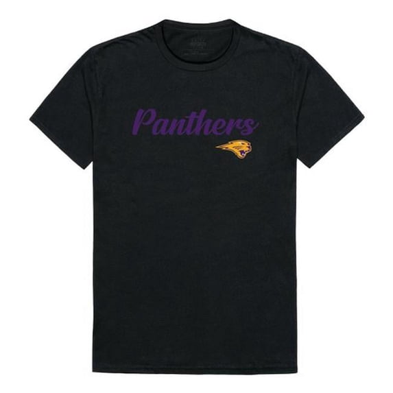W Republic 554-143-BLK-05 University of Northern Iowa Script T-Shirt, Black - 2XL