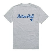W Republic 554-147-HGY-02 Seton Hall University Script T-Shirt, Heather Grey - Medium
