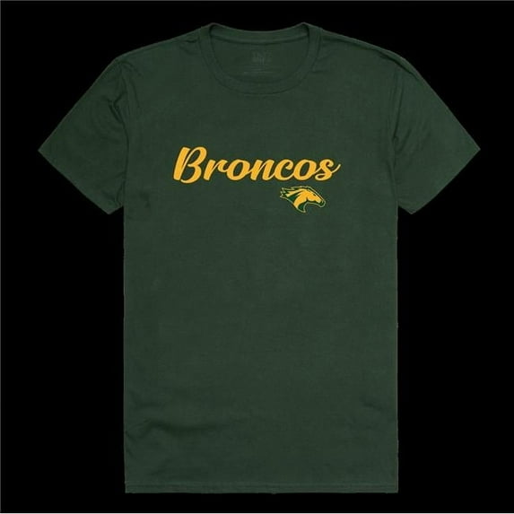 W Republic 554-201-FOR-02 California Polytechnic State University Pomona Broncos Script T-Shirt, Forest Green - Medium