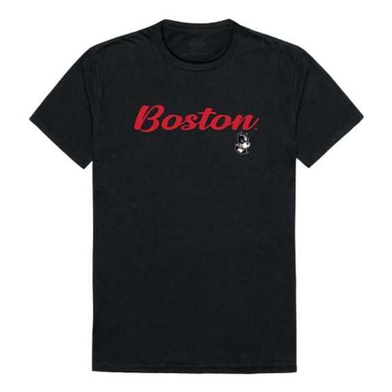 W Republic 554-212-BLK-04 Men Boston College Eagles Script T-Shirt, Black - Extra Large