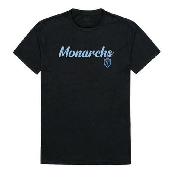 W Republic 554-228-BLK-02 Men Old Dominion Monarchs Script T-Shirt, Black - Medium