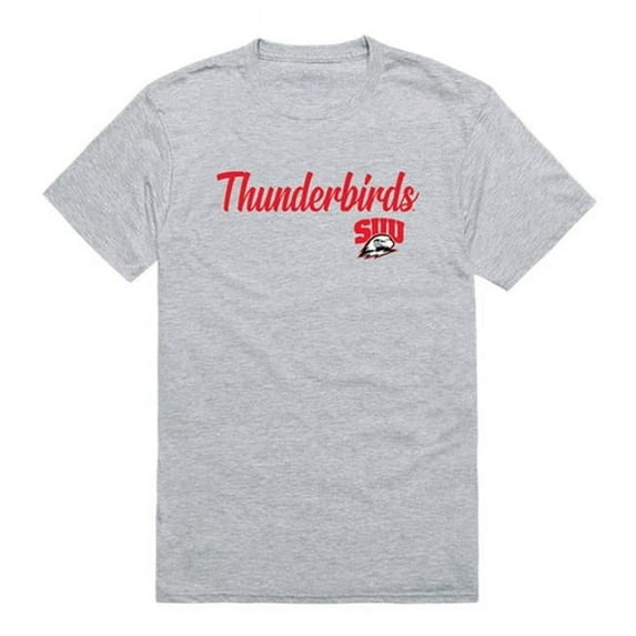 W Republic 554-236-HG2-01 Southern Utah University Thunderbirds Script T-Shirt, Heather Grey - Small