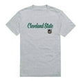 thumbnail image 1 of W Republic 554-282-HGY-03 Cleveland State University Mens Script T-Shirt, Heather Gray - Large, 1 of 1