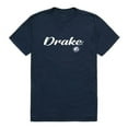 thumbnail image 1 of W Republic 554-292-NVY-03 Men Drake University Bulldogs Script T-Shirt, Navy - Large, 1 of 1