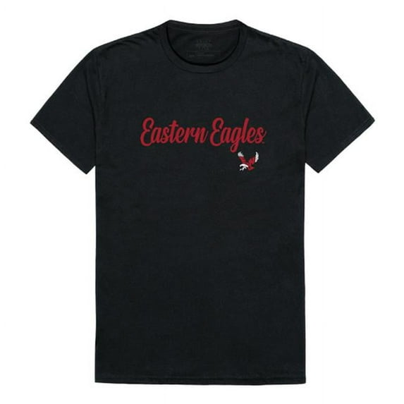 W Republic 554-296-BLK-04 Men Eastern Washington University Eagles Script T-Shirt, Black - Extra Large
