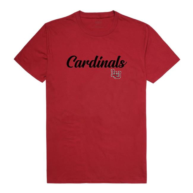 W Republic 554-326-CAR-02 Men Lamar Cardinals Script T-Shirt, Cardinal Red - Medium